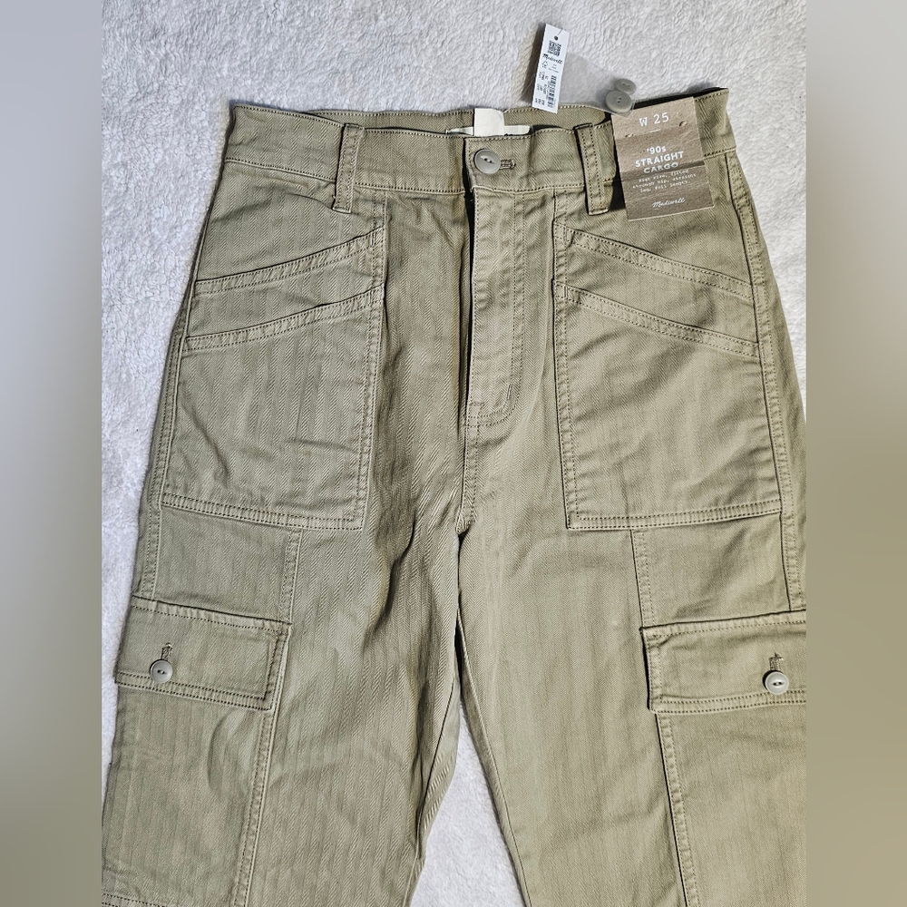 Madewell Cargo Pants NWT Women's 25 Beige. - Picture 2 of 9